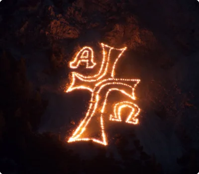 Bergfeuer in der Tiroler Zugspitz Arena