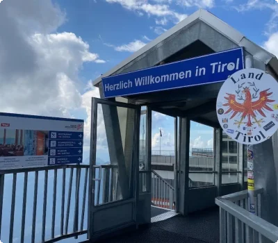 Tiroler Zugspitzplatt Uebergang Tirol Gg